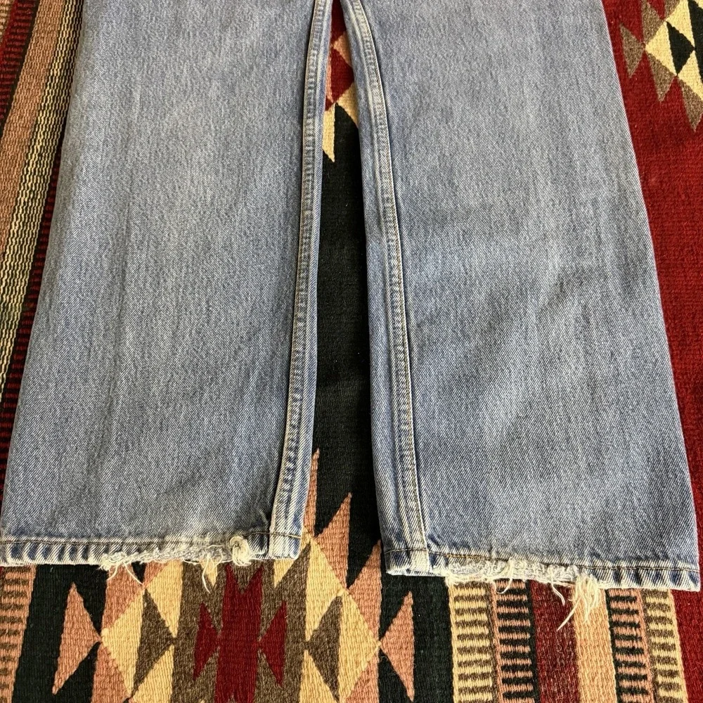 Vintage 90s Levi's 501XX Jeans Sz 32x32 Blue Straight Leg Button Fly Grunge